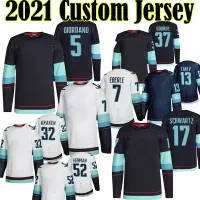 College wear Ice Hockey Jerseys 5 Mark Giordano 29 Vince Dunn 37 Yanni Gourde 13 Brandon Tanev 7 Eberle 73 Kole Lind 21 Alex Wennberg Mens W