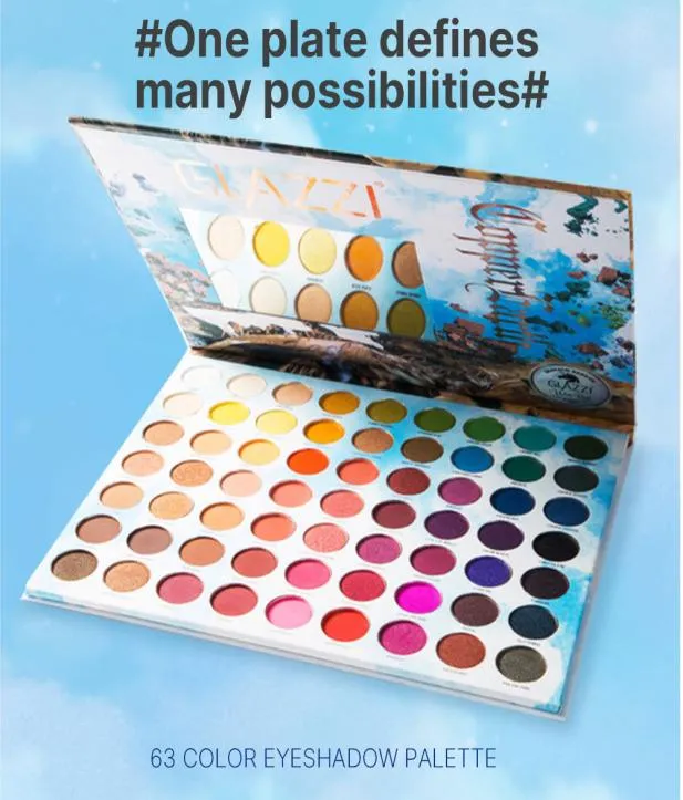 63 Color Palety do powiek ins Pearlescent Mat Matte Makeup Artist Makeup Palett