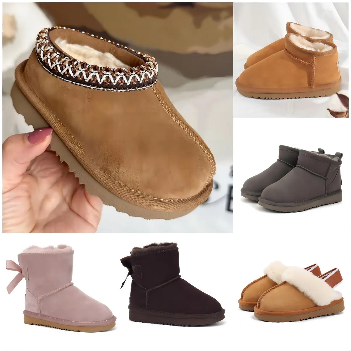 Kinderlaarzen Peuterlaarzen Australië Snowboot Designer Kinderen Klassieke Ultra Mini Boot Botton Baby Bootie