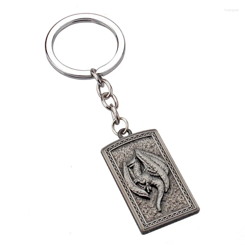 Elden Ring Acrylic Keychain with Zinc Alloy Keyring and Orange