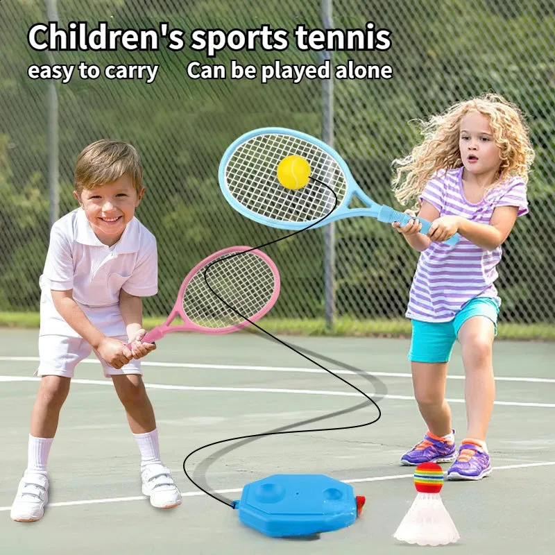 Tennis Rackets 1 Pair Children Tennis Badminton Racket Kids Palying Badminton Beginner Parent-Child Game Props For Kindergarten Primary 231109