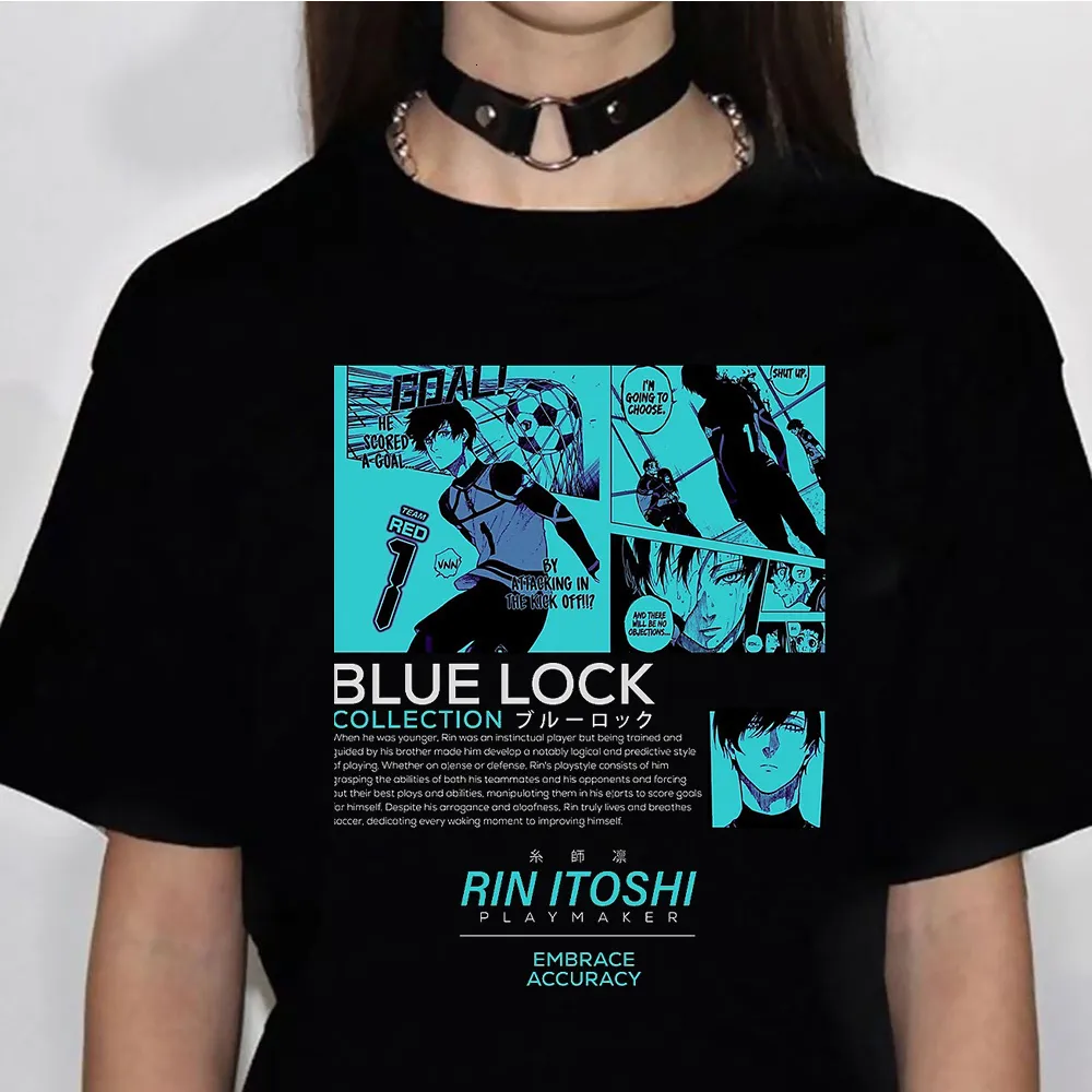 Tshirt femme Blue Lock Blue Lock Tshirt Femme Graphic Comics Tshirt Girl Anime 2000s Designer Clothing 230410