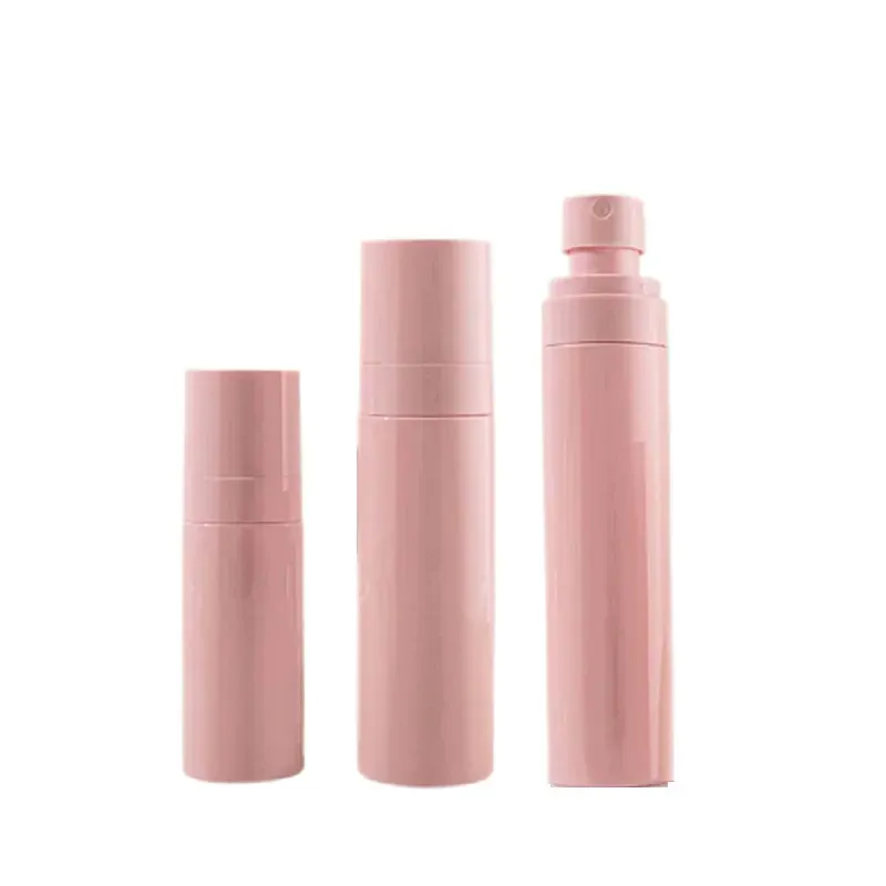 60ml 80ml 100ml Pink PET Plastic Spray Refillable Bottle PP White Atomizer Lotion Cosmetic Packaging Empty Perfume Bottle