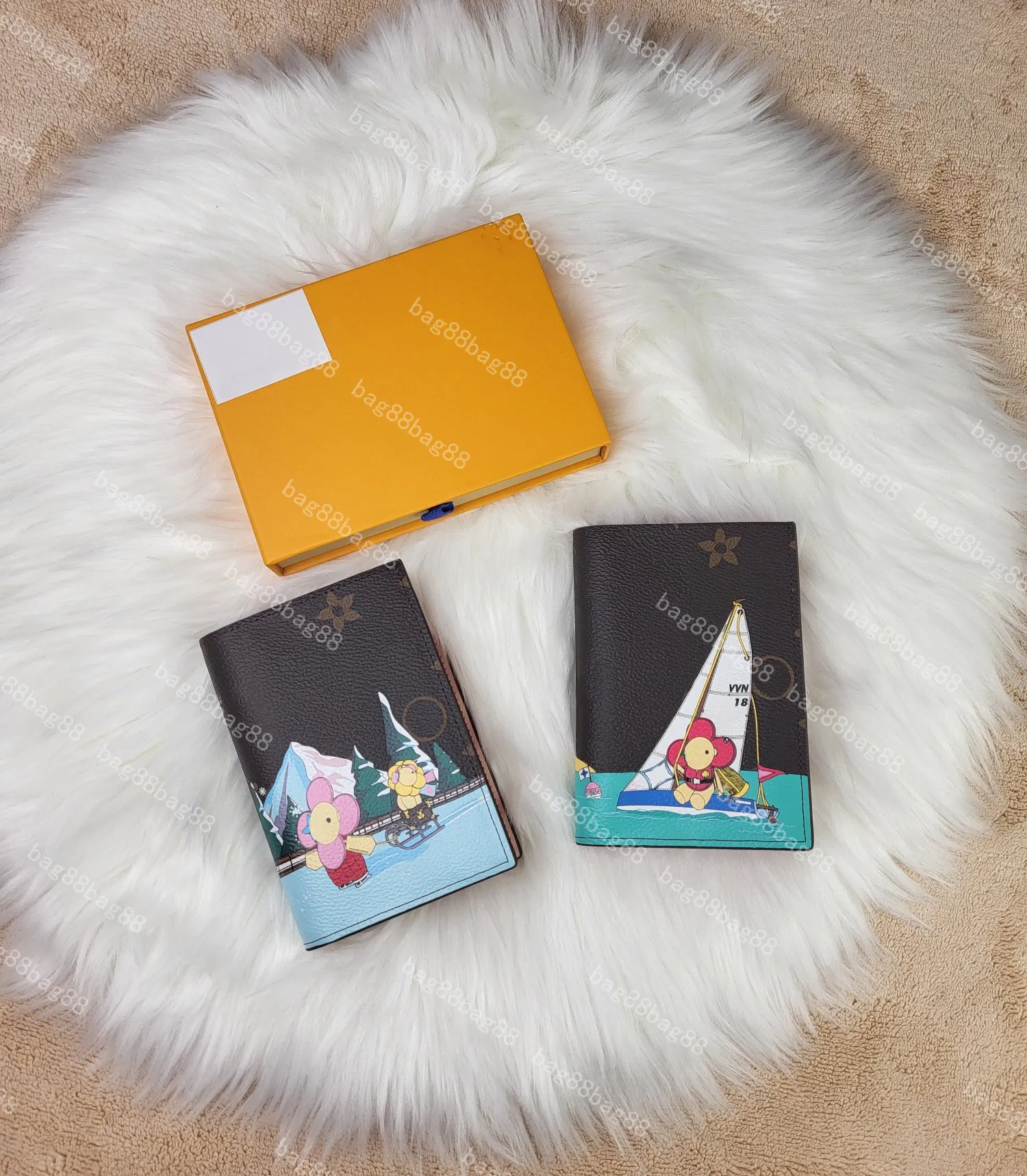 Tasarımcı Cüzdan Deri Pasaport Tutucular Çanta Kart Tutucu Luxurys Tasarımcı Cüzdan Erkek Kadın Sahipleri Para Klasik Uzun Cüzdanlar Anahtar Cep İç #109576