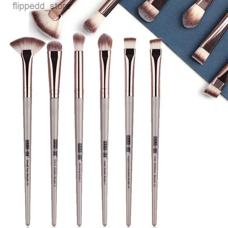 Makeup Brushes Chaud 6 pièces pinceaux de maquillage ensemble ombre à paupières fond de teint poudre Eyeliner cils lèvres maquillage brosse cosmétique beauté outil Kit maquillage cadeau Q231110