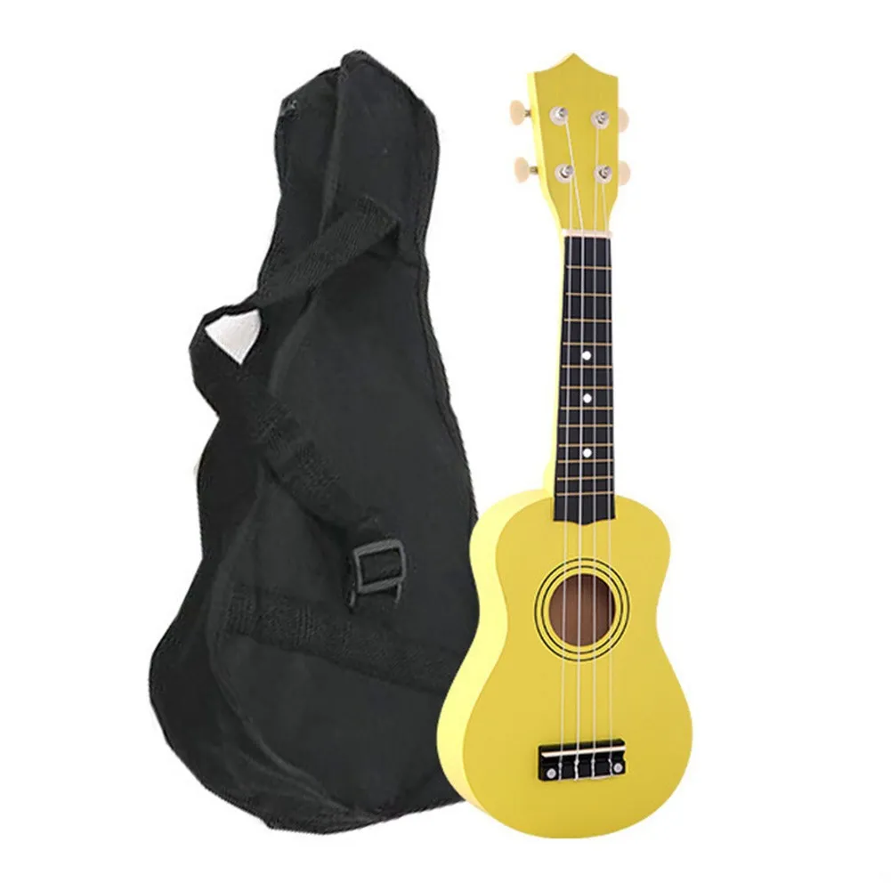 Ukelele de 4 cuerdas de 21 pulgadas para principiantes, regalo para niños, instrumentos musicales, educación para niños, principiantes con bolsa