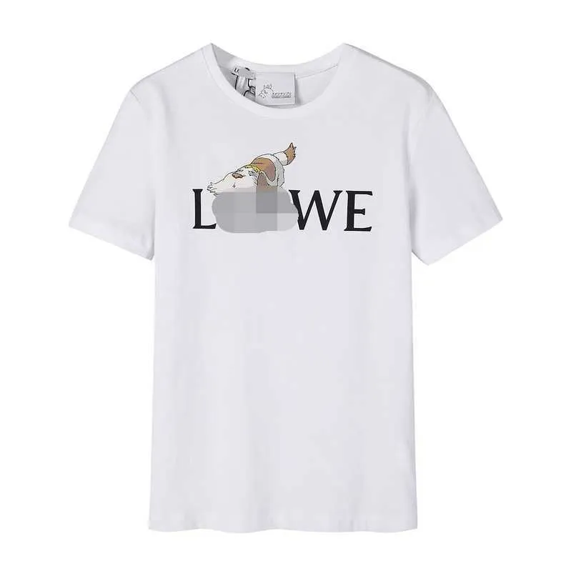 Diseñador verano mujer camiseta LOE Luojia alta calidad 23 Hal's Mobile Castle Print cuello redondo manga camiseta hombres mujeres