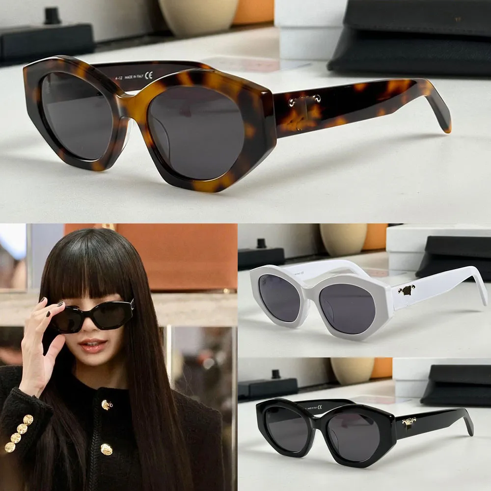 Triomphe Okulary przeciwsłoneczne Havana Classic Triomphe 08 Projektant geometryczny 40238 Kobieta moda vintage Tortoiseshell Kolor odpowiedni do imprezowych okularów przeciwsłonecznych 4S238