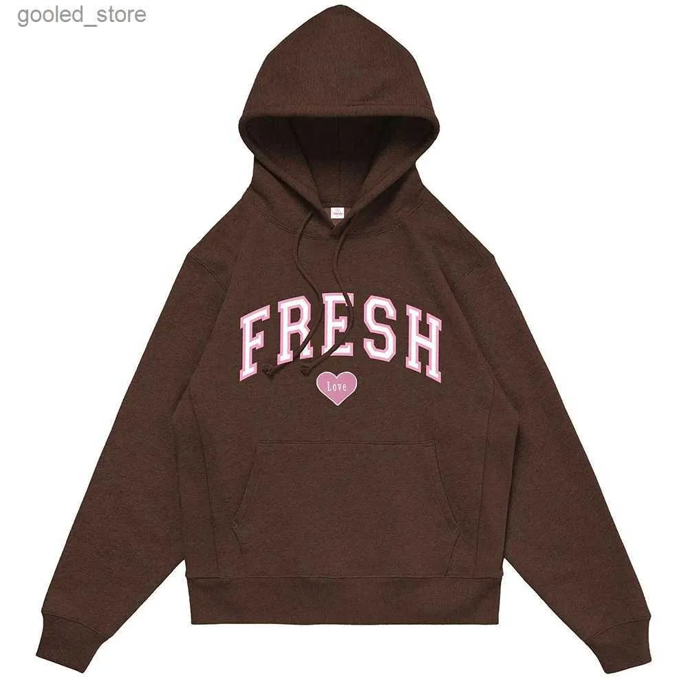 Мужские толстовки с капюшоном rniolo Triplets Толстовки Varsity Толстовки Fresh Love Merch Print Мужчины женщины Осень Зима Модная повседневная уличная одежда Q231110