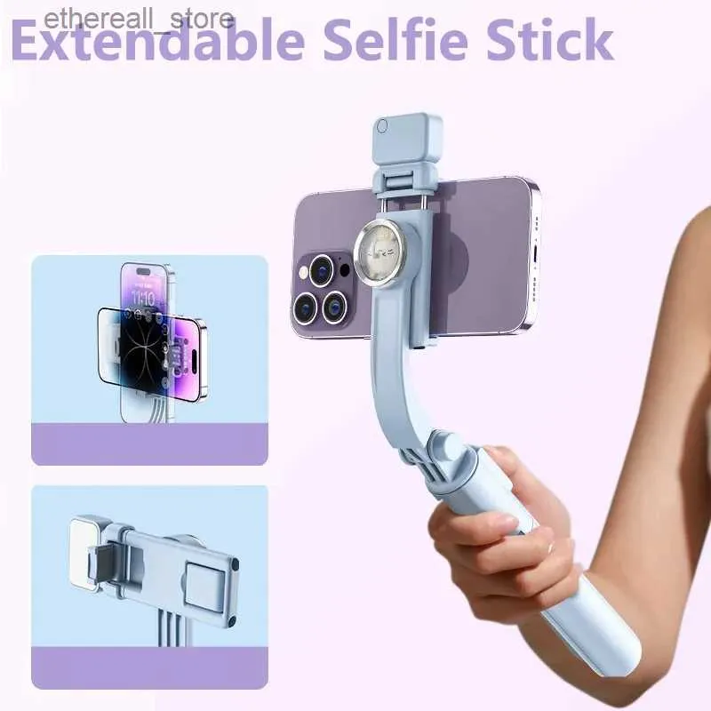 Selfie Monopods Draagbaar Selfie Stick-statief met afneembare draadloze afstandsbediening Uitschuifbaar Selfie Stick-statief voor iPhone en Android-smartphone Q231110