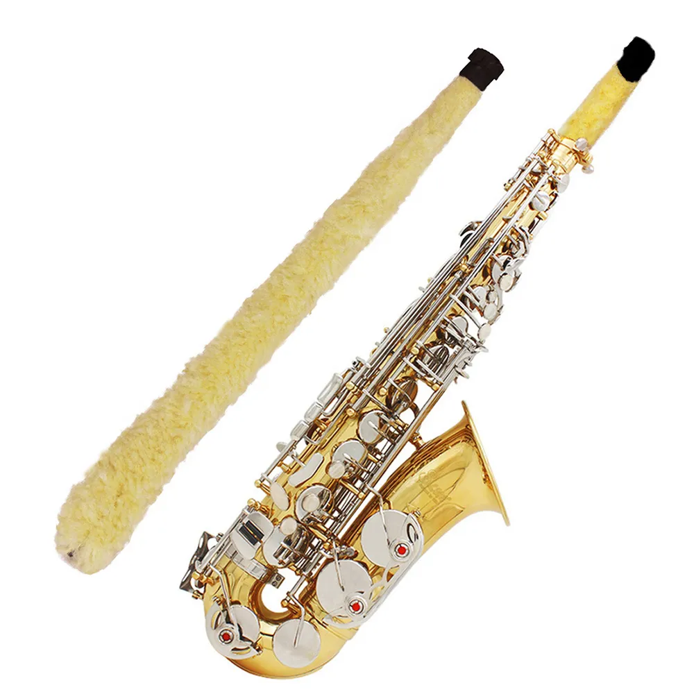 Escova de limpeza durável macia economia de limpeza interna protegida para tenor alto soprano saxofone de madeira de sopro de madeira acessórios Sax Peças