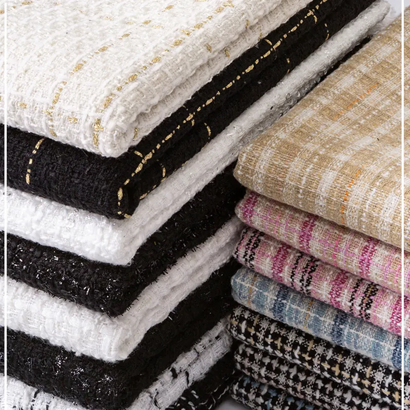 Handmade Lady Style Woolen Tweed Tweed Fabric For DIY Clothing Dresses And Quilting Plaid Woven Fiber Autumn Winter Collection 230410 From Buyocean05 7.68 DHgate.Com