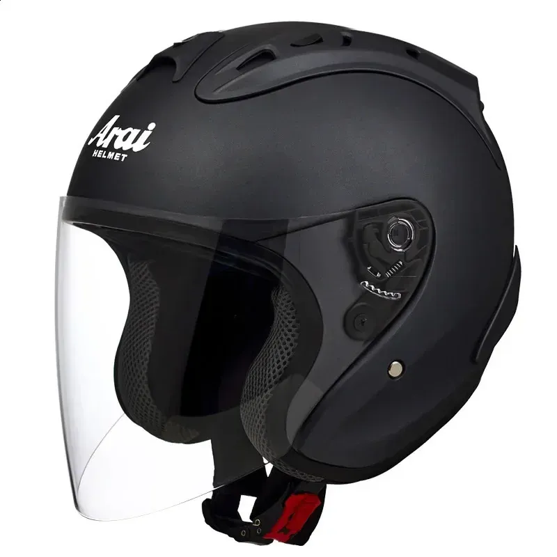 Cykelhjälmar Black Half Helmet Summer Season SZ Ram4 Matte Black Motorcykel Racing Godkänd Casco Casque Kvinnor och män 231109