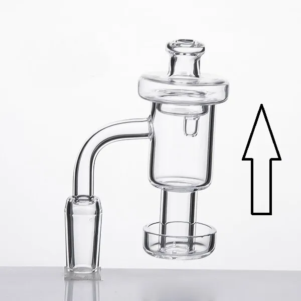 Terp Vacuum Quartz Banger Nail Glass Carb Cap OD: 25mm Dabber Domeless Terp Slurper Up Oil Nails Fumer des conduites d'eau Bong en verre 633