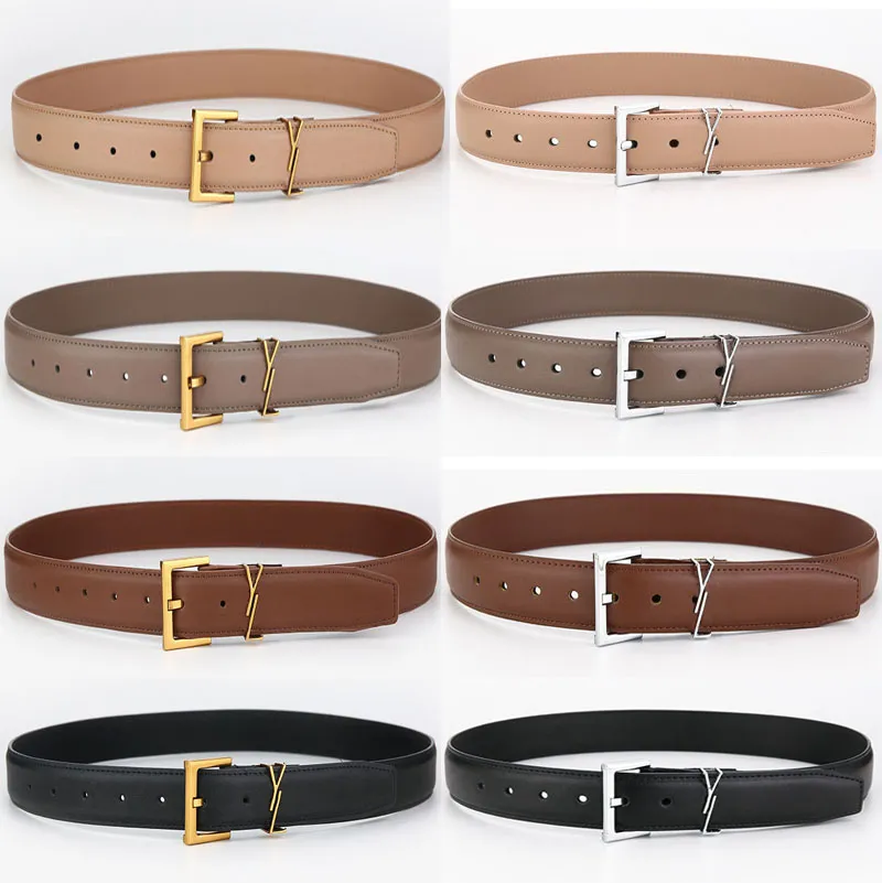 Fashion Ladies Designer Belt For Women Casual Luxury Leather Men Belts Y Needle Buckle Womens Waistband Man Cintura Ceintures S Belts