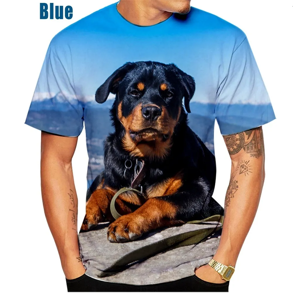 L ROTTWEILER DOG PHOTO TEE KJ 降谷 建志