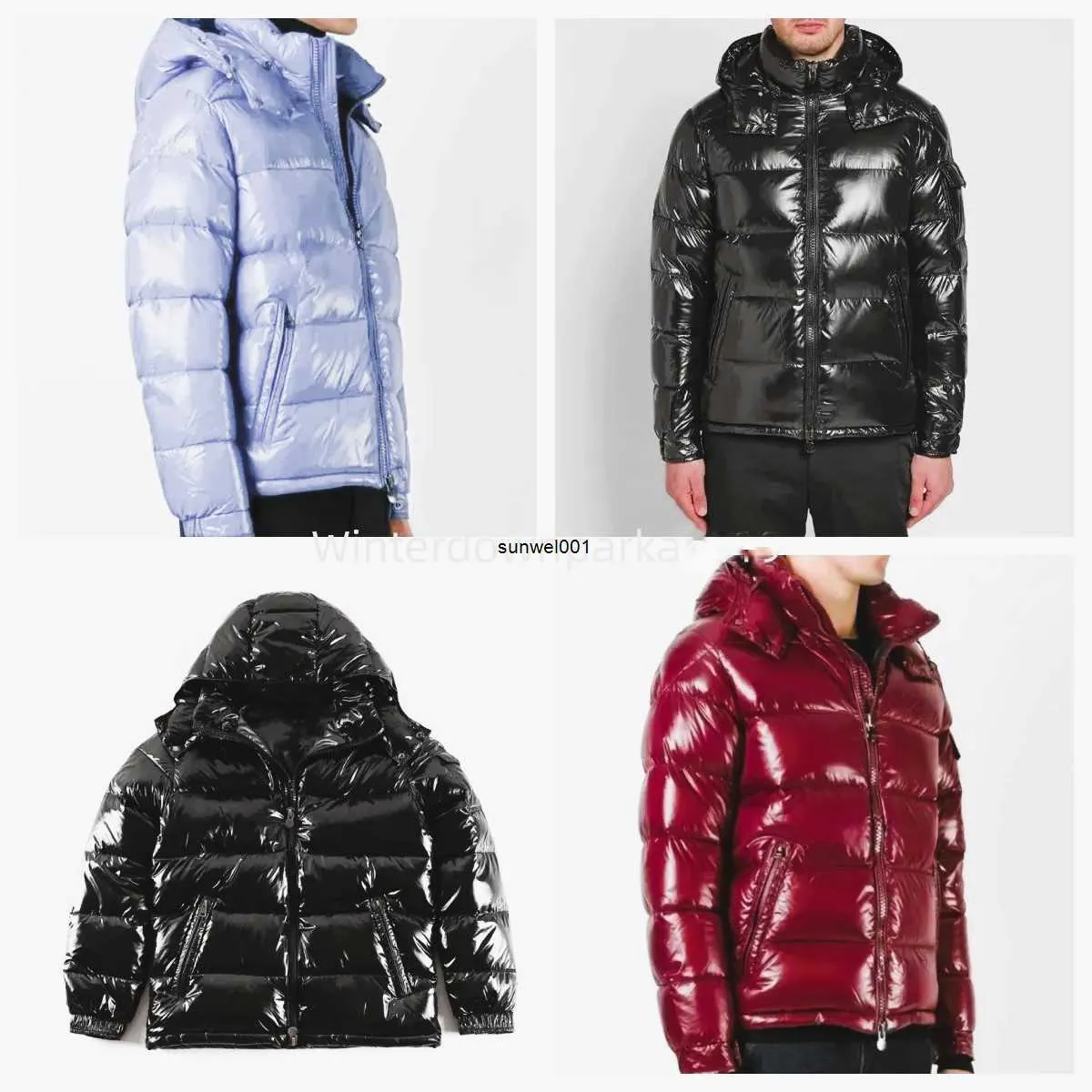 Дизайнерские мужские зимние пуховики Утепленная и утепленная ветровка Классическая французская брендовая теплая куртка на молнии с капюшоном Mon Gi3g