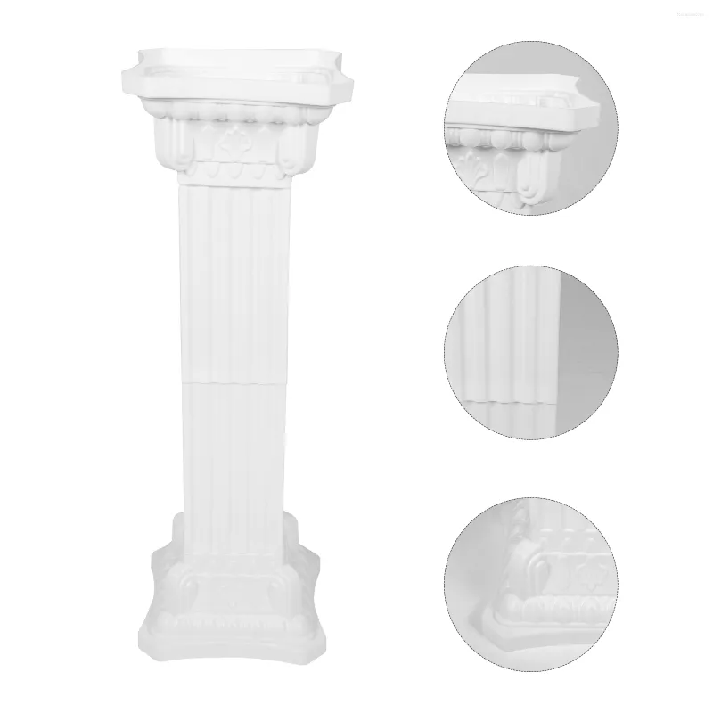 Decorative Flowers Roman Column Greek Decor Mini Columns Vase Plastic Pillar Candles Holder Bride