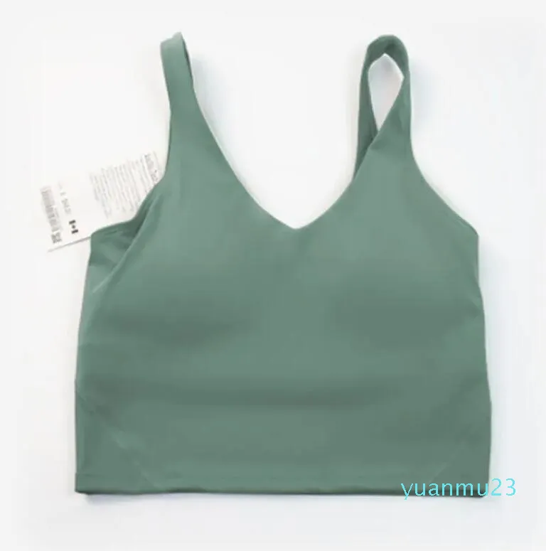 Women's Yoga Bra Classic Popular Fitness Bra Butter Soft Women Sport Tank Gym Crop Yoga Vest Beauty 22 Shockproof With Removable Chest Pad wholesale Lu-019