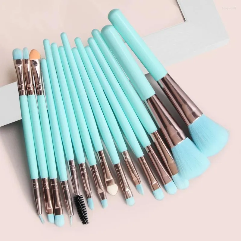 Makeup Brushes 15Pcs Iridescent Set Beauty Tool For Foundation Eye Shadow Powder Eyelash Make Up Brush Cosmetic Blending