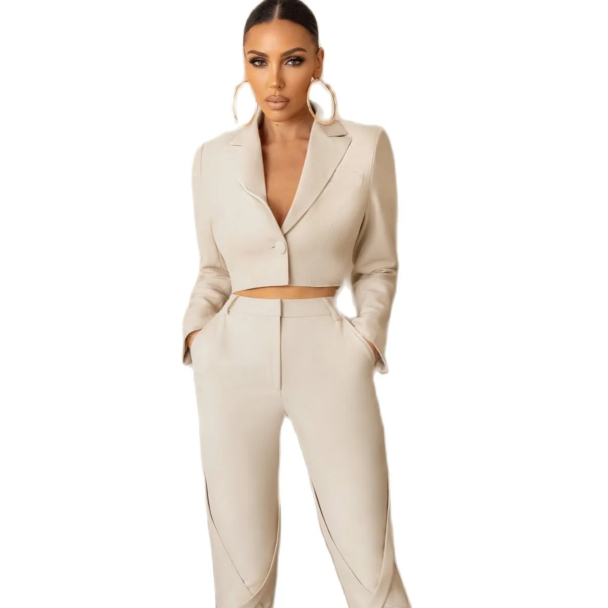 Économisez gros sur les achats en gros de Vestes De Costume Pour Femmes  Blazers Costume De Blazer Féminin Fabriqué À La Main: Veste À Ajustement  Slim