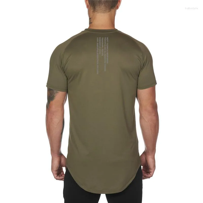 Herren T-Shirts Sommer Kurzarm Fitness Shirt Herren Street Hip Hop Gym Bodybuilding T-Shirts Hochwertige Mesh Quick Dry Tops