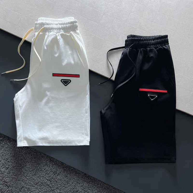 Mens Shorts  Pants Shorts Tracksuit Relaxed Regular 23SS Knee Length Letter Men Casual Black White Short Pants Size M-2XL