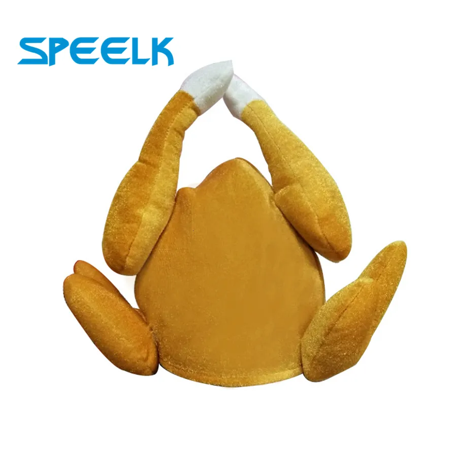 BeanieSkull Caps Halloween ball Funny Adults Hats Chicken Leg Cap Thanksgiving Turkey Hat Festival Party Decoration Funny Caps Wholesale 230410