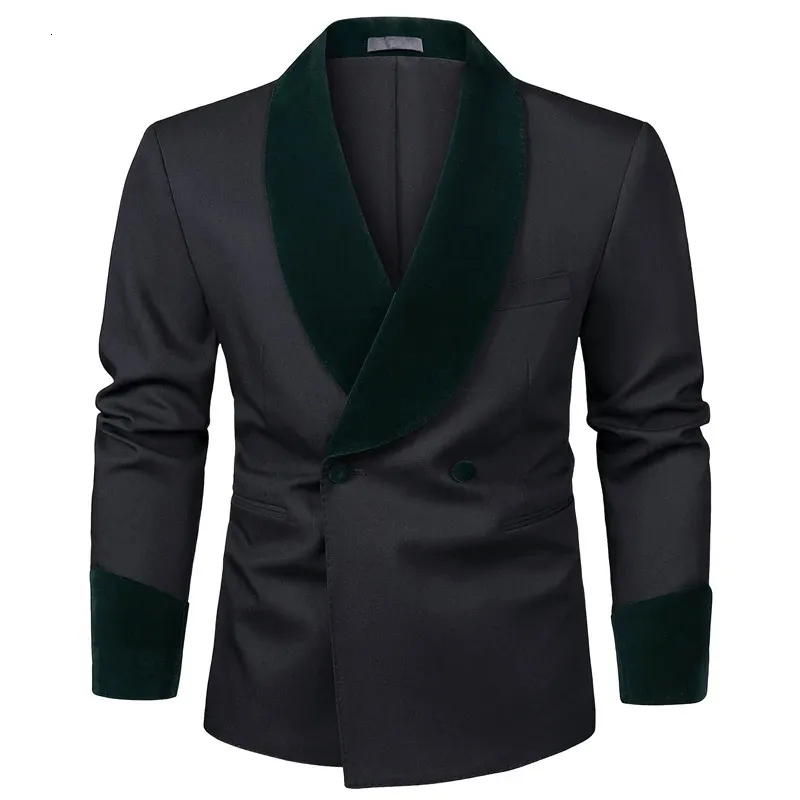 Men's Suits Blazers green fruit collar black Western suit men's suit Wedding dress men's man suit 231110