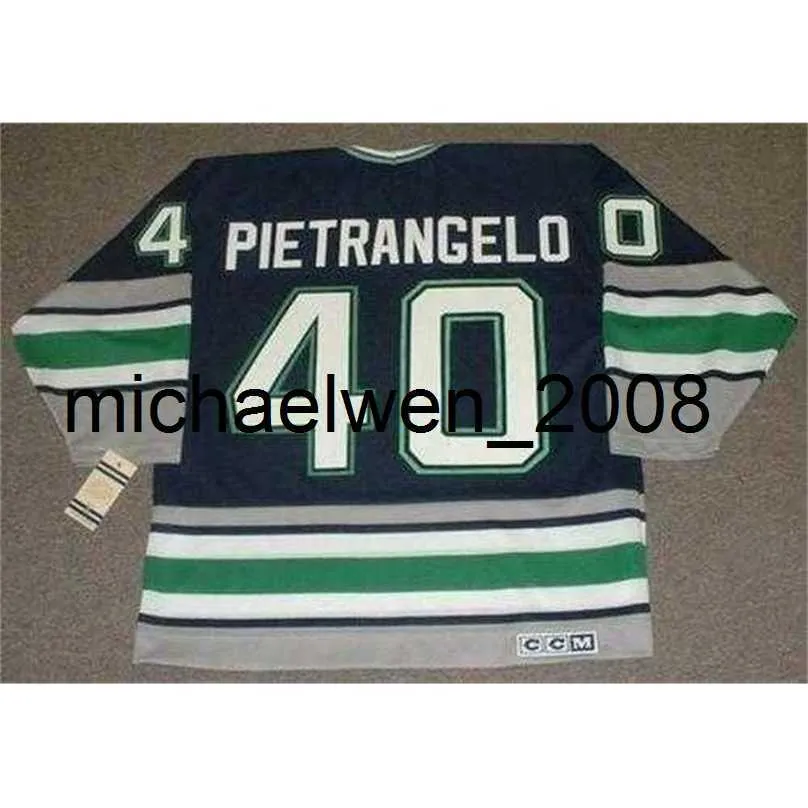 Weng Men Women Youth Frank Pietrangelo 1992 CCM Vintage odwróć Jersey Jersey najwyższej jakości dowolne nazwisko dowolnego numeru bramkarza cięcia