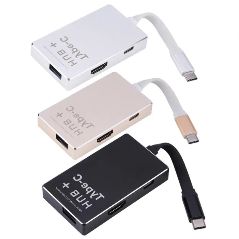 Freeshipping Type-C till 4K H-DM-I PD Charge Hub Adapter USB-C 31 Converter S-D/T-F C-DRELESS för MacBook FNDUW