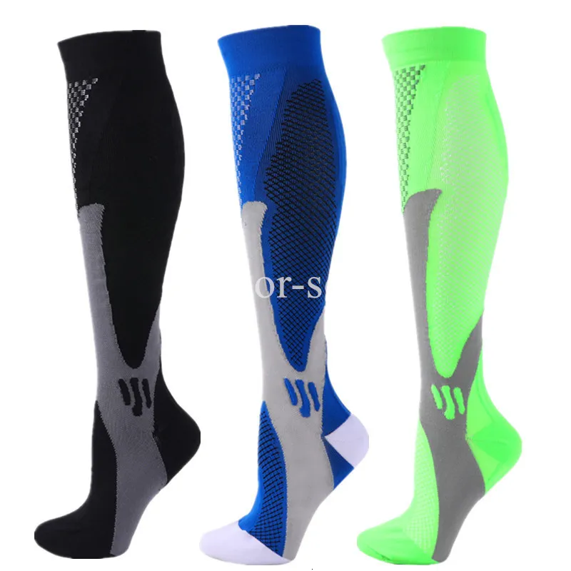 Sports Socks Compressão para Running Men Sport Marathon Cycling Football Vales EU3650 MEIAS 230411