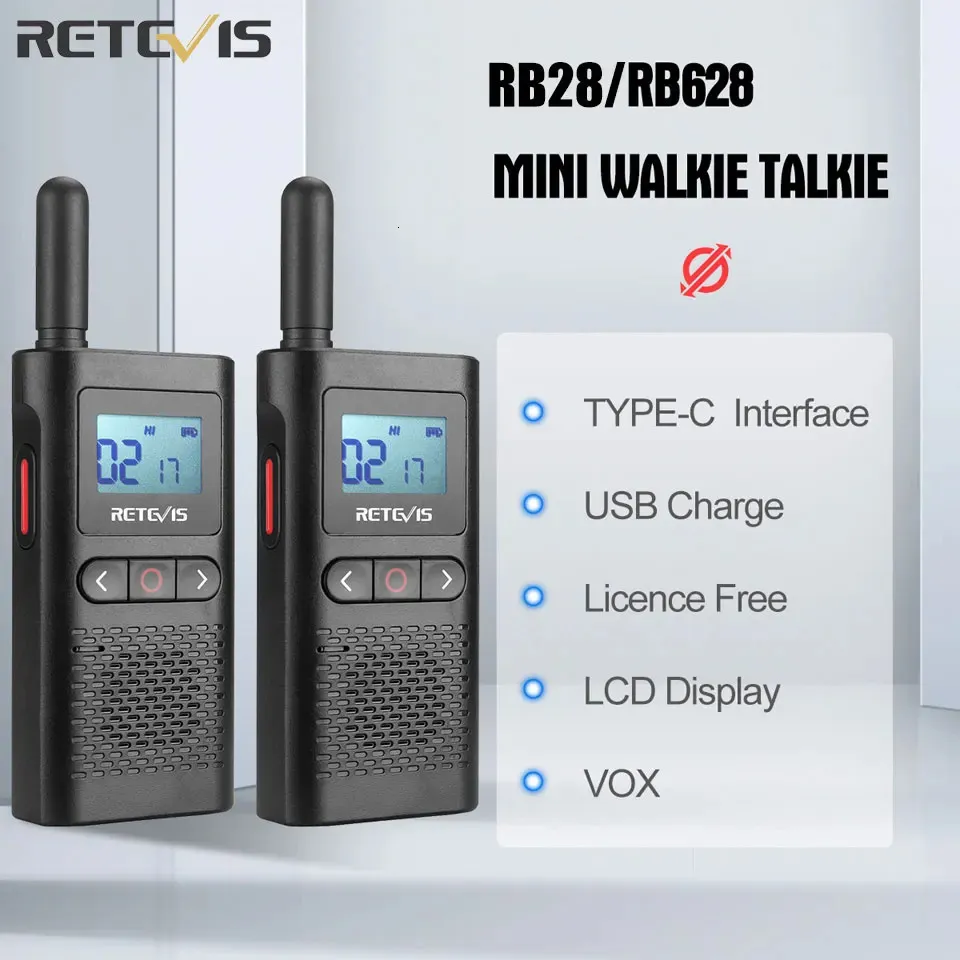 Other Sporting Goods Retevis Walkie Talkie RB628 Long Range Portable WalkieTalkie 2 Pcs Included PMR4 Rechargeable Twoway Radios For Hunting 231110