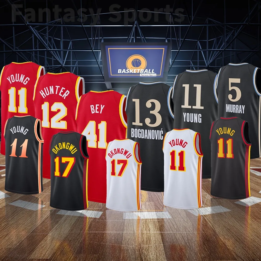 Hommes Jeunes Trae 11 Jeunes Maillots de basket-ball Onyeka Okongwu Johnson Bogdanovic Saddiq Bey Mouhamed Gueye Hunter Forrest Griffin Mathews Mills Norris Chemises S-XXXL