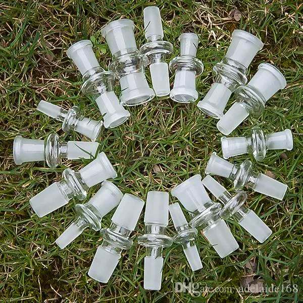 Glass Bong Adapter Dym 10 mm 14 mm 18 mm złącza samica samca stawowa złącze złącza rur złącza rozwijana rozwijana w dół 176