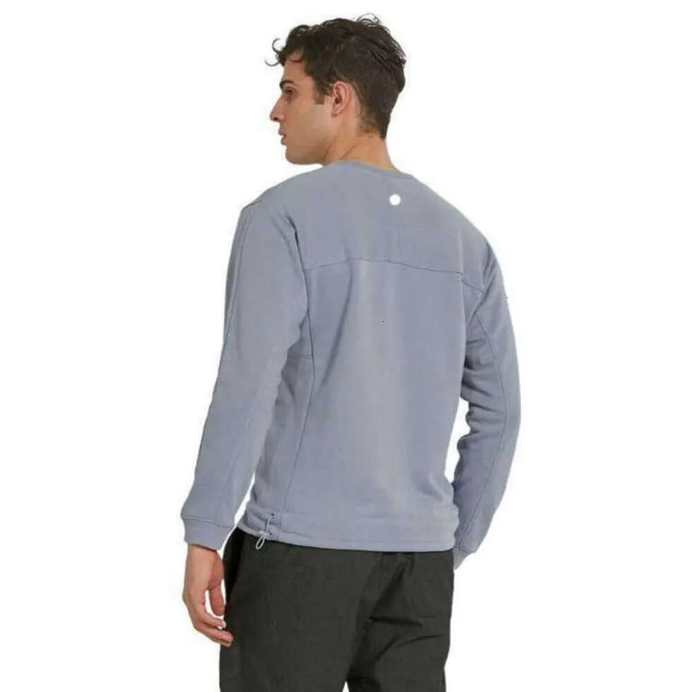 Lulus Hommes Hauts d'entraînement à manches longues Sweat-shirts respirants à col rond avec poche zippée Gym Course à capuche de sport décontracté Minceur tendance Marque de mode gh