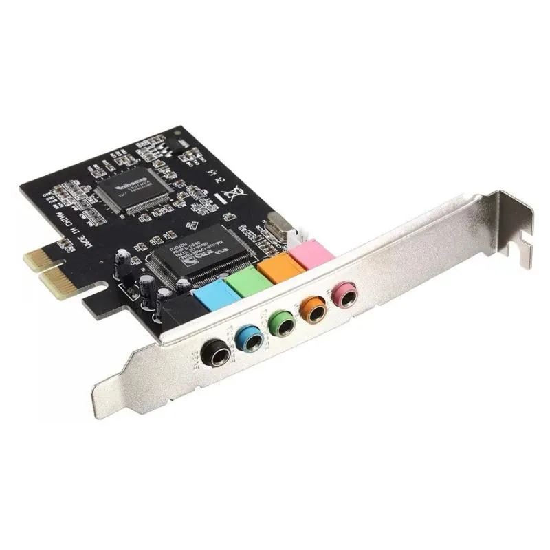 PCI Express PCI E 51 Kanal 3D Audio 6 Kanallar Win için Dijital Ses Kartı XP LFEn