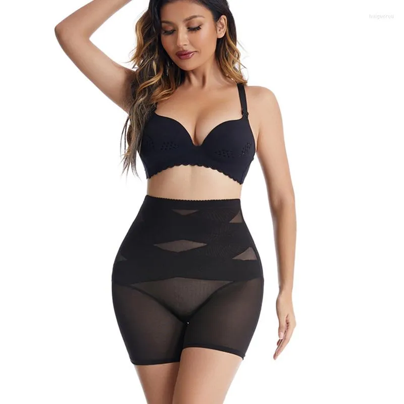 Women's Shapers Large Size High Waist Belly Pants Women's Body Control Fajas Slimming Shaper BuLift Underwear Breathable Crossover