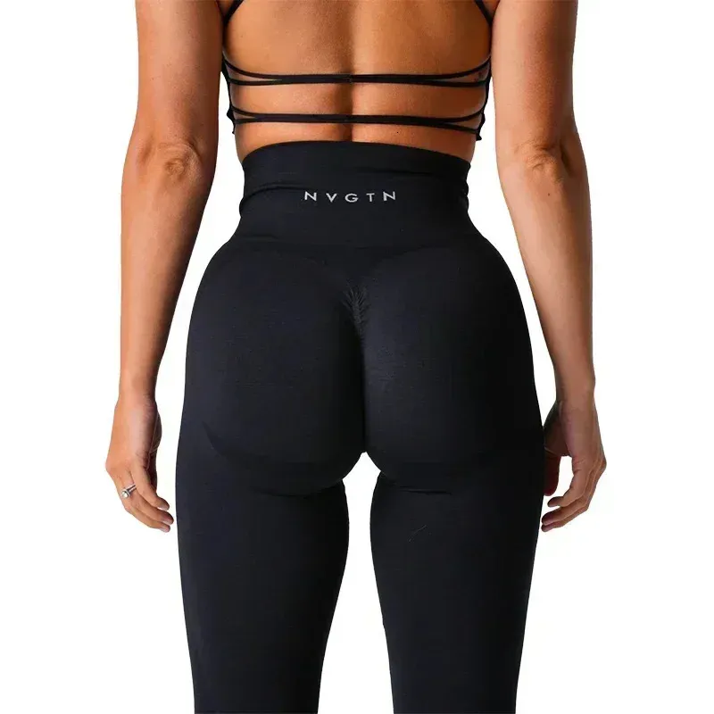 NVGTN High Waisted Seamless Spandex Leggings for Women - Soft Contour 2.0  Yoga Pants, Fitness & Gym Tights