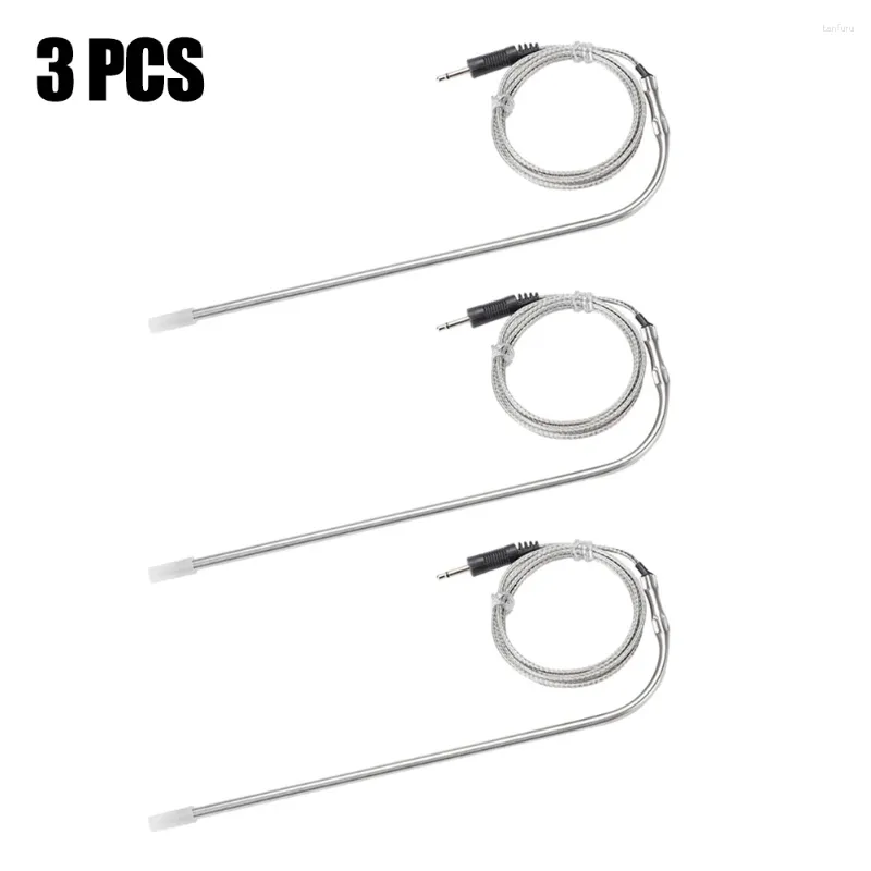 Tools For Either BBQ Or Food Stainless Steel Probes Probe Outdoor 3Pieces Cooking Fit Most Models Grill