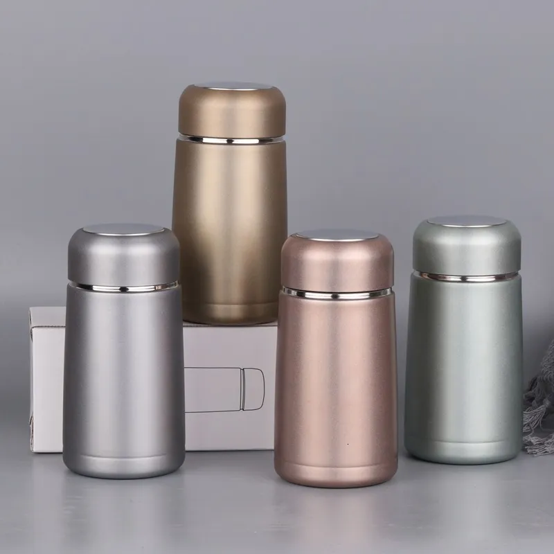 Bottiglie d'acqua 320ML Mini Cute Coffee Thermos Thermos da viaggio in acciaio inossidabile Bottiglia per bevande Thermos Tazze e tazze 230410