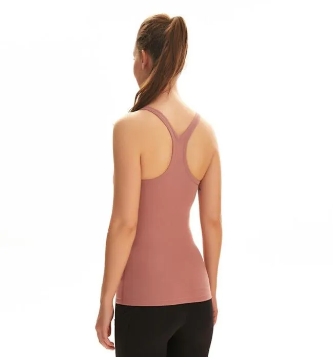 L 17 Sports Bra Yoga Vest Gym Clothes Women Underwears Nude Skinfriendly Sexy Tank with Chest Pad Running Outdoor Fitness Tops5815702