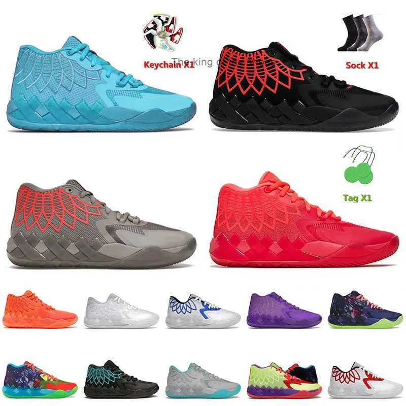 MB.012022 Nouvelle arrivée chaussures de basket-ball pour hommes LaMelo Ball 1 MB.01 tout bleu noir Blast Rock Ridge rouge Beige Galaxy Queen City Tennis baskets d'extérieur taille 12