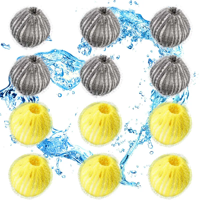 Pet Hair Remover for Laundry Lint Remover Washing Balls Reusable Dryer Balls Pet Hair Dryer Ball Lint Remover for Laundry, 2 Colors (12)