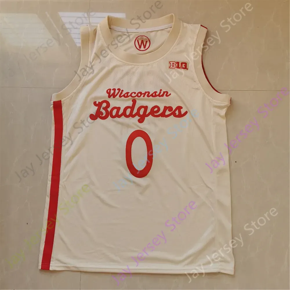 Wisconsin Badgers Basketball Jersey NCAA College Nate Reuvers Brad Davison Tyler  Ben Carlson Jonathan Davis Lorne Bowman II Crowl King