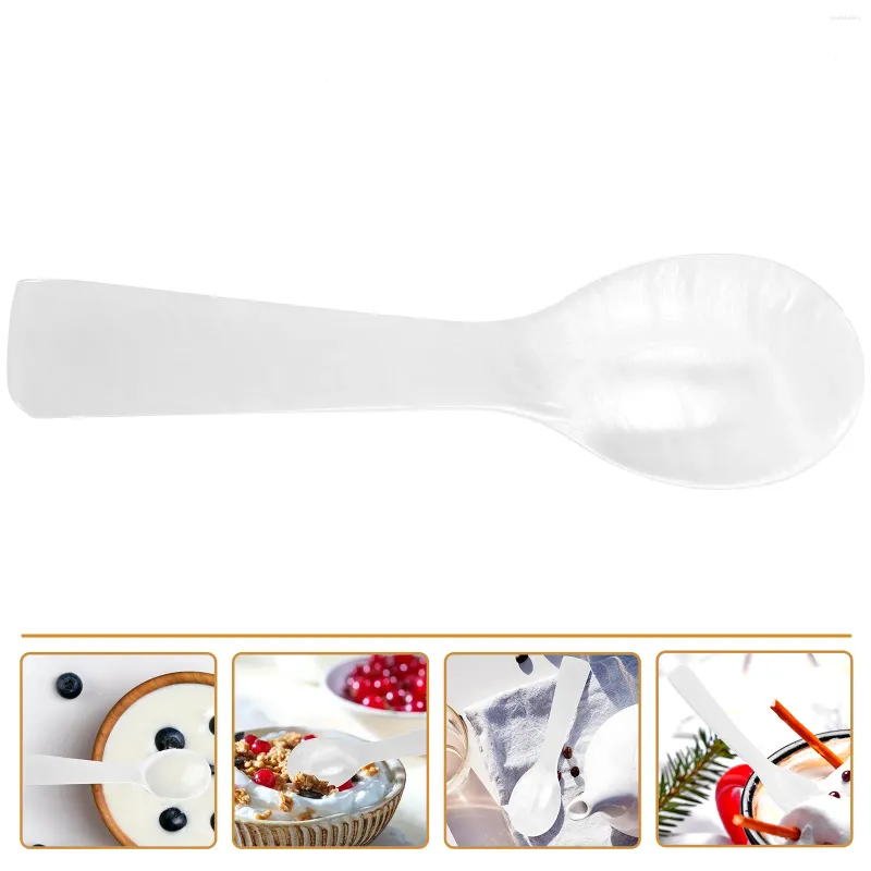 Lepels Kaviaar Server Thuis Soep Decoratief Schelp Keuken Natuurlijk Helder Dessert Diner Scoop