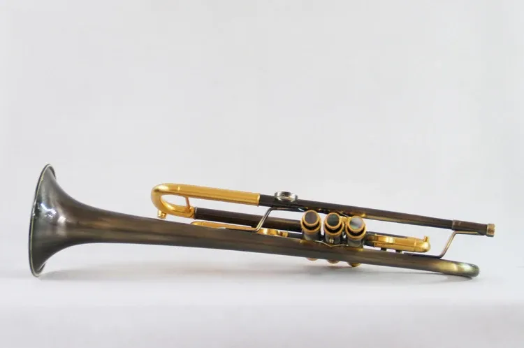 BB Trumpet Retro Copper B Flat Trumpete z ustnikiem i akcesoriami w obudowie dobrej jakości