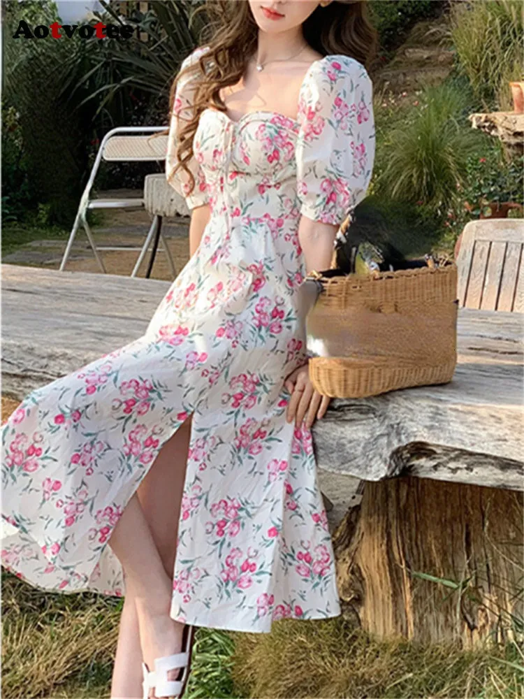 Aotvotee Casual Dresses For Women Floral Short... From Dang02, $27.17 In  Bulk | DHgate.Com