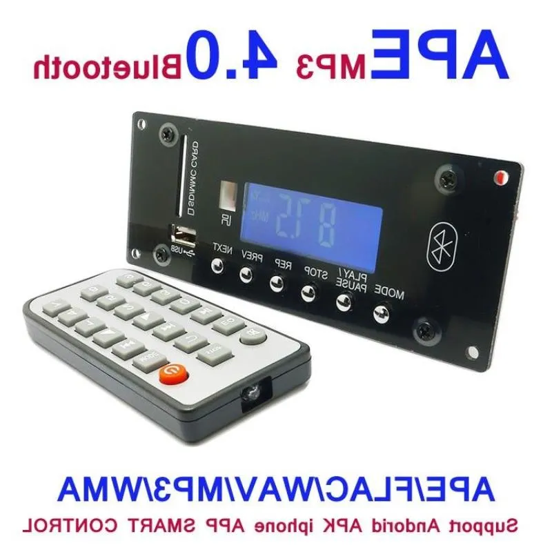 Freeshipping MP3 Decoding Board 40 etooth Wireless Audio Module USB SD Radio APE FLAC WMA AUX External Signal Source Interference Boar Babu