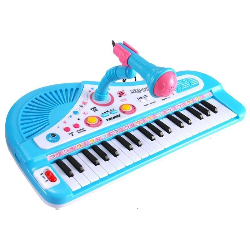 Ensemble de Pile de Jazz pour Enfant Instruments de Musique Créatifs Jouet d'Apprentissage Préscolaire Bleu